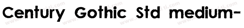 Century Gothic Std medium字体转换